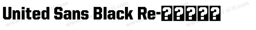 United Sans Black Re字体转换